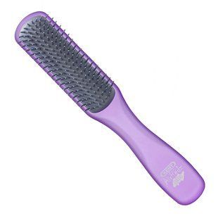 Женская щётка для распутывания волос Kent Brushes AirHedz Glo Narrow Detangling Brush in Purple AHGLO02 Purp - основное фото