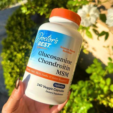 Глюкозамін, хондроїтин і МСМ Doctor's Best Glucosamine Chondroitin MSM 240 шт - основне фото