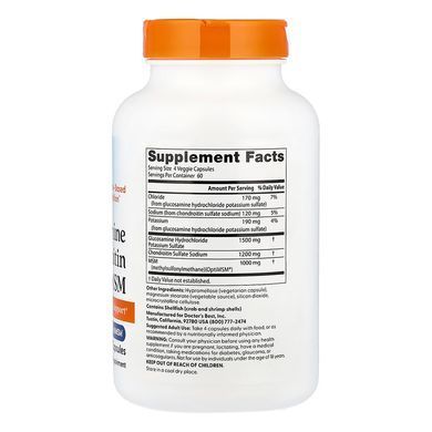 Глюкозамін, хондроїтин і МСМ Doctor's Best Glucosamine Chondroitin MSM 240 шт - основне фото