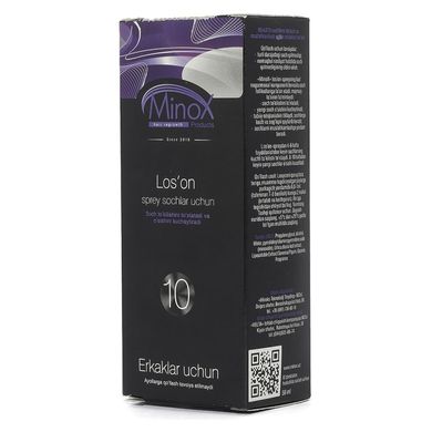 Лосьйон для росту волосся для чоловіків MinoX 10 Lotion-Spray For Hair Growth 50 мл - основне фото