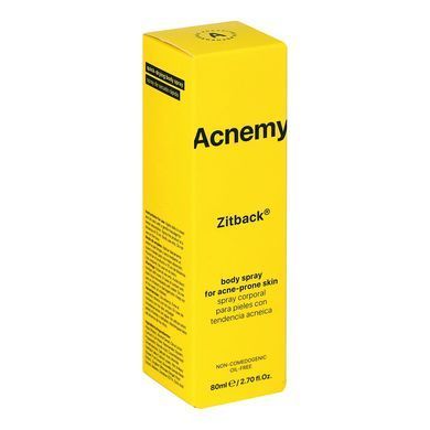 Спрей для тіла проти акне Acnemy Zitback Body Spray For Blemish-Prone Skin 80 мл - основне фото