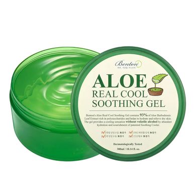 Универсальный успокаивающий гель с экстрактом алоэ 93% BENTON Aloe Real Cool Soothing Gel 300 мл - основное фото