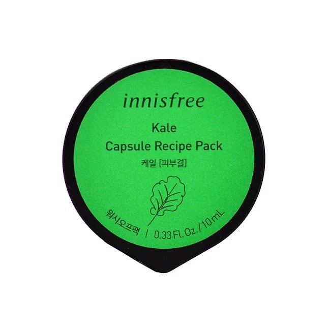 Маска с экстрактом кале Innisfree Capsule Recipe Pack Kale 10 мл - основное фото