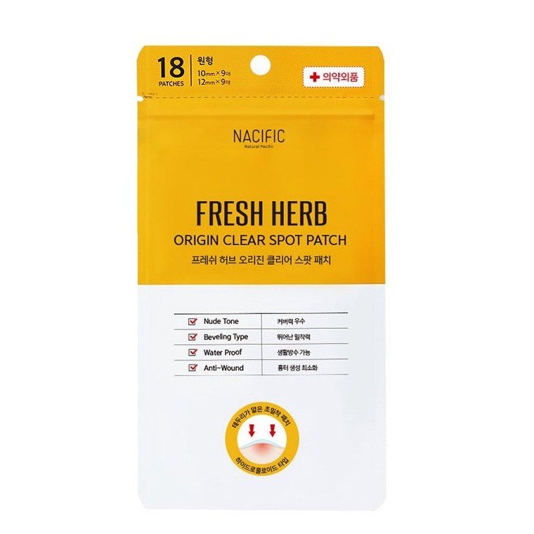Патчи для точечного лечения прыщей NACIFIC Fresh Herb Origin Clear Spot Patch 18 шт - основное фото