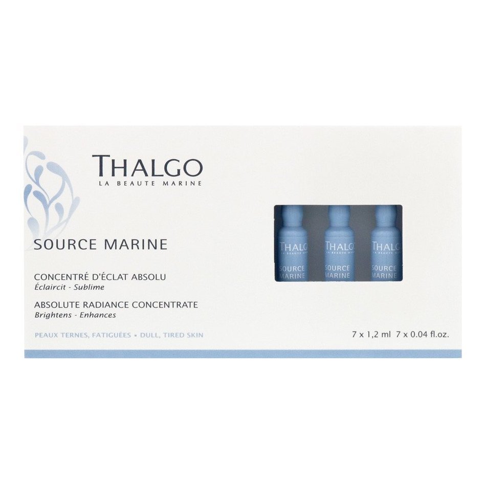 Концентрат для сияния кожи с эффектом пилинга THALGO Source Marine Absolute Radiance Concentrate 7x1,2 мл - основное фото