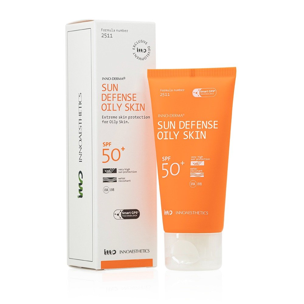 Солнцезащитный крем для жирной кожи INNOAESTHETICS INNO-DERMA Sunblock SPF 50+ Oily Skin 60 г - основное фото