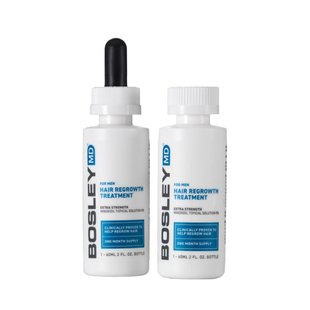 Раствор с миноксидилом для восстановления роста волос у мужчин BosleyMD Men's Extra Strength Minoxidil 5% Topical (Dropper) 2 x 60 мл - основное фото