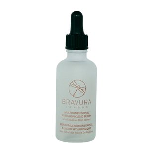 Увлажняющая сыворотка на основе гиалуроновой кислоты Bravura London Multi Hyaluronic Acid Serum With Liquorice Root Extract 50 мл - основное фото