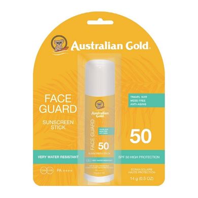 Водостійкий сонцезахисний стік для обличчя Australian Gold Face Guard SPF 50 14 г - основне фото