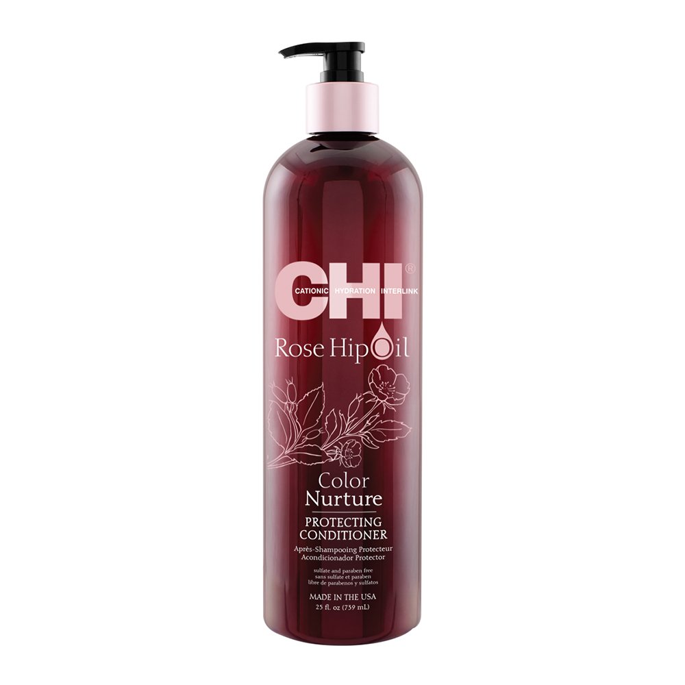 Кондиционер для окрашенных волос CHI Rose Hip Oil Color Nurture Protecting Conditioner 740 мл - основное фото