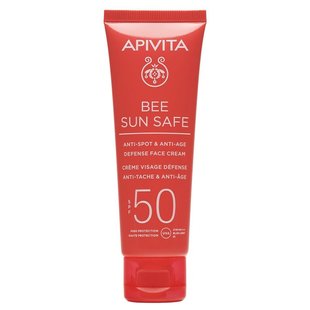 Солнцезащитный крем против пигментных пятен и старения Apivita Bee Sun Safe Anti-Spot & Anti-Age Defense Face Cream SPF 50 50 мл - основное фото