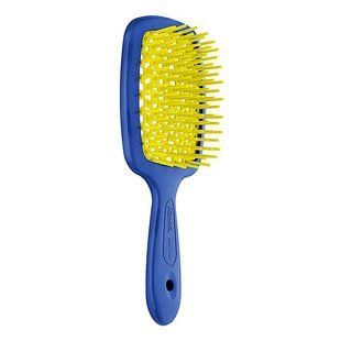 Темно-синя з жовтим прямокутна щітка для волосся Janeke Superbrush The Original 86SP226 BLG - основне фото