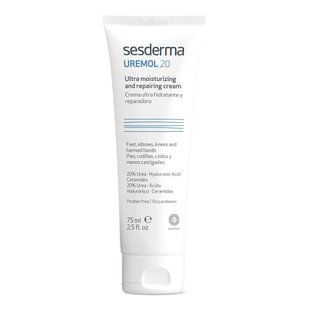 Ультразволожувальний відновлювальний крем для тіла Sesderma Uremol 20 Ultra Moisturizing And Repairing Cream 75 мл - основне фото