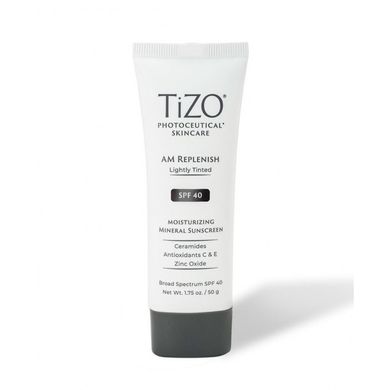 Солнцезащитный крем TIZO Photoceutical Skincare AM Replenish Moisturizing Mineral Sunscreen Lightly Tinted SPF 40 50 мл - основное фото