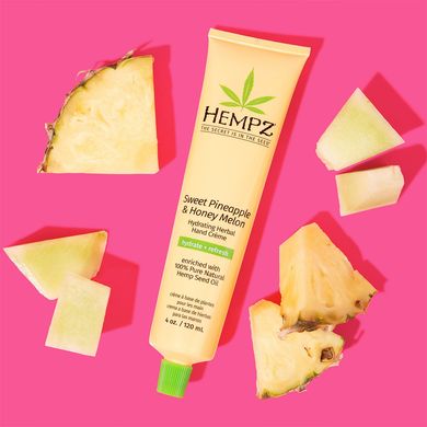 Зволожувальний крем для рук «Солодкий ананас-Медова диня» HEMPZ Sweet Pineapple & Honey Melon Herbal Hand Cream 118 мл - основне фото