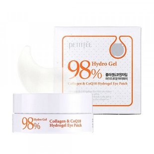 Гидрогелевые патчи с коллагеном и коэнзимом Q10 PETITFEE Collagen & Q10 Hydrogel Eye Patch 60 шт - основное фото