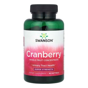 Концентрат журавлини Swanson Cranberry Whole Fruit Concentrate Super Strength 420 мг 60 шт - основне фото