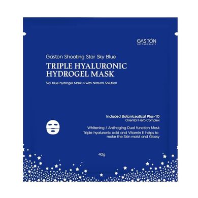 Гідрогелева маска для обличчя Gaston Shooting Star Sky Blue Triple Hyaluronic Hydrogel Mask 40 г - основне фото