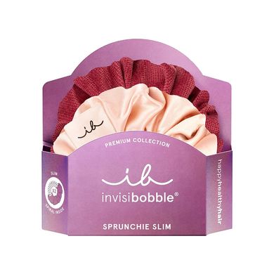 Набор из двух резинок для волос Invisibobble SPRUNCHIE Slim Premium You Make Me Blush - основное фото