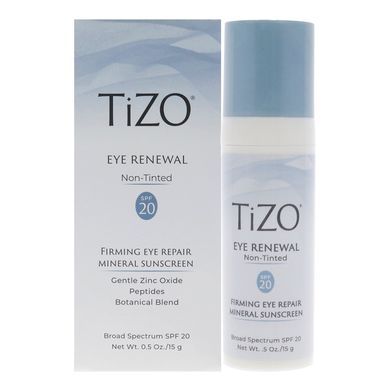 Разглаживающий крем для кожи вокруг глаз TIZO Eye Renewal Firming Eye Repair Mineral Sunscreen Non Tinted SPF 20 15 г - основное фото