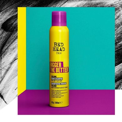 Шампунь-піна для об'єму волосся TIGI Bed Head Bigger The Better 200 мл - основне фото