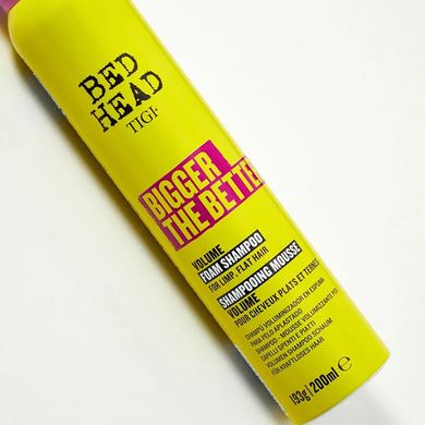 Шампунь-піна для об'єму волосся TIGI Bed Head Bigger The Better 200 мл - основне фото