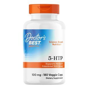 5-гідрокситриптофан Doctor's Best 5-HTP 100 mg 180 шт - основне фото