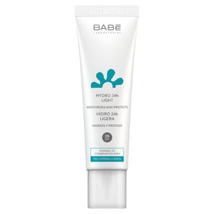 Лёгкий крем для лица «24 часа увлажнения и защиты» SPF 20 BABE Laboratorios Hydro 24h Light Cream SPF 20 50 мл - основное фото