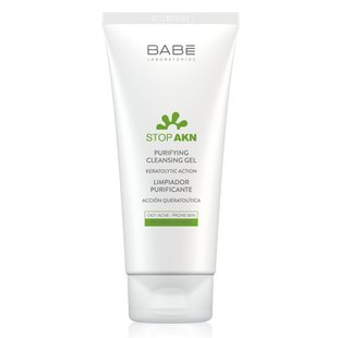 Очищающий гель для жирной и проблемной кожи BABE Laboratorios Stop AKN Purifying Cleansing Gel 100 мл - основное фото