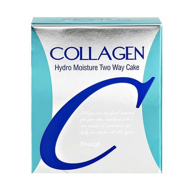 Коллагеновая пудра Enough Collagen Hydro Moisture Two Way Cake SPF 25 PA ++, № 21 13 г + 13 г - основное фото