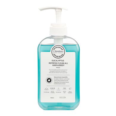 Очищувальний засіб для волосся та тіла Gaston Eucalyptus Refresh Clean All Hair and Body 500 мл - основне фото