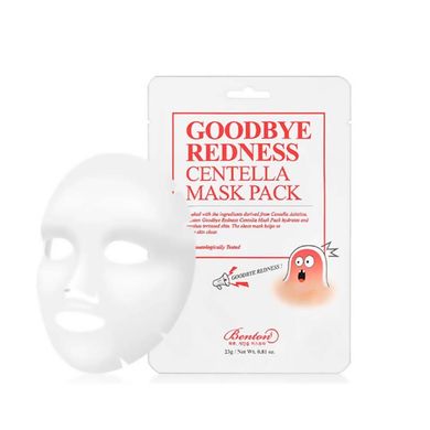 Заспокійлива маска з азіатською центелою BENTON Goodbye Redness Centella Mask 10 шт x 23 г - основне фото