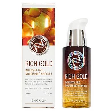 Відновлювальна сироватка з компонентами золота Enough Rich Gold Intensive Pro Nourishing Ampoule 30 мл - основне фото