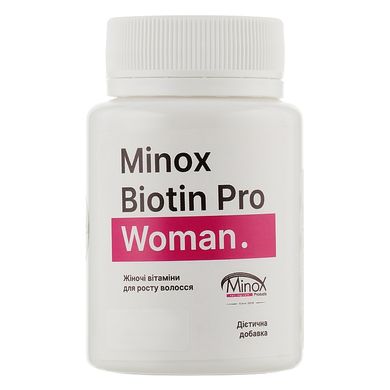 Жіночі вітаміни для росту волосся MinoX Biotin Pro Woman 100 шт - основне фото