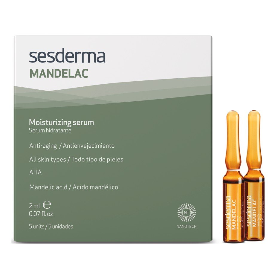 Сыворотка с миндальной кислотой Sesderma Mandelac Moisturizing Serum 5x2 мл - основное фото