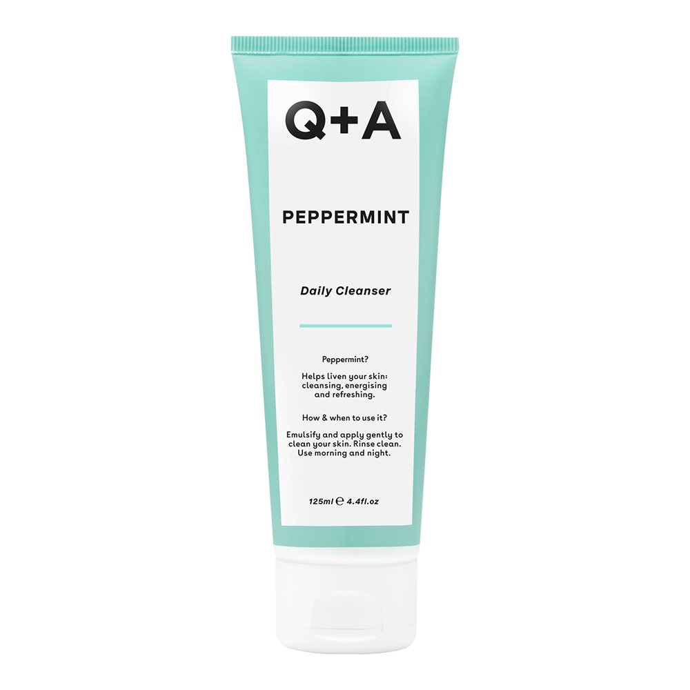 Очищувальний гель для обличчя з перцевою м'ятою Q + A Peppermint Daily Cleanser 125 мл - основне фото