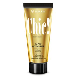 Лосьйон для прискорення засмаги в солярії SOLEO Black and Gold Chic Glow Intensifier 150 мл - основне фото