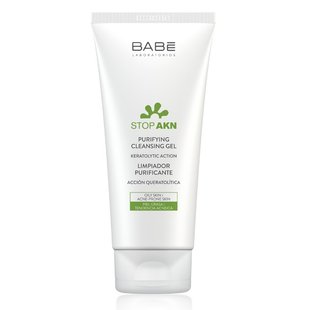 Очищающий гель для жирной и проблемной кожи BABE Laboratorios Stop AKN Purifying Cleansing Gel 200 мл - основное фото