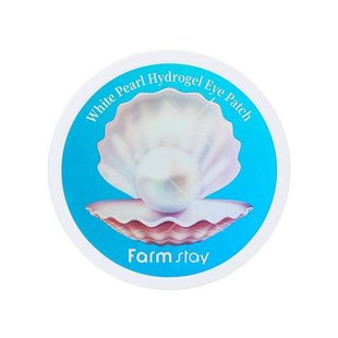 Осветляющие патчи с жемчужной пудрой FarmStay White Pearl Hydrogel Eye Patch 60 шт - основное фото