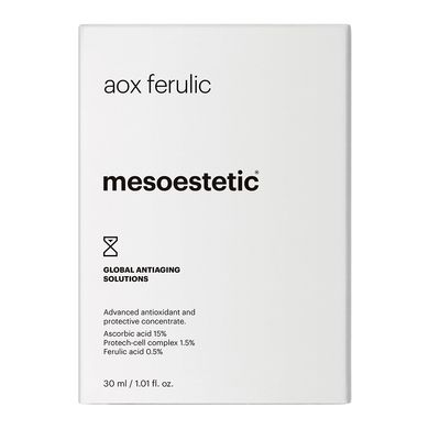 Антиоксидантная сыворотка с феруловой кислотой и витамином C Mesoestetic Aox Ferulic 30 мл - основное фото