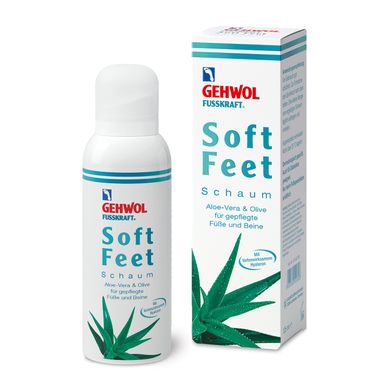 Пінка для ніг «Алое вера та масло оливи» Gehwol Fusskraft Soft Feet Schaum 125 мл - основне фото
