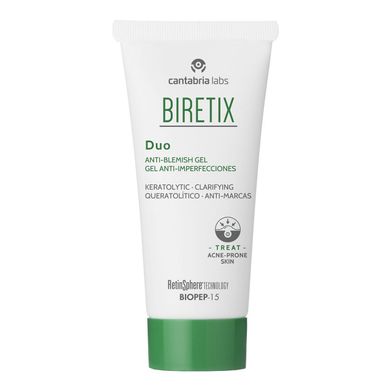 Себорегулювальний протизапальний гель Cantabria Labs Biretix Duo Purifying Exfoliant Gel / Anti-Blemish Gel 30 мл - основне фото