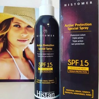 Солнцезащитный спрей для лица и тела Histomer Histan Active Protection Spray SPF 15 200 мл - основное фото