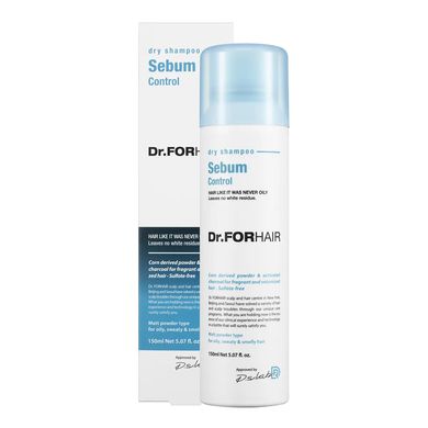 Сухой шампунь для уменьшения жирности Dr. FORHAIR Sebum Dry Shampoo 150 мл - основное фото