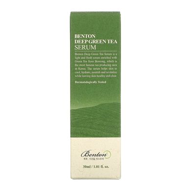 Увлажняющая сыворотка с зелёным чаем BENTON Deep Green Tea Serum 30 мл - основное фото
