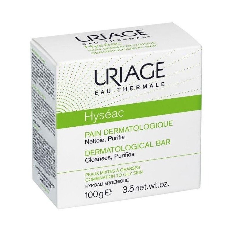 Дерматологічне мило Uriage Hyseac Dermatological Bar 100 г - основне фото