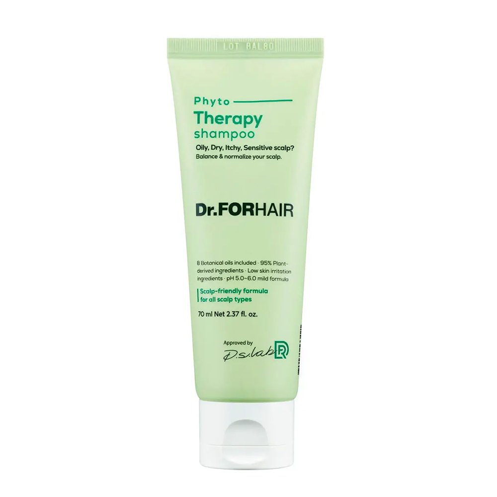 Фітотерапевтичний шампунь для чутливої шкіри голови Dr.FORHAIR Phyto Therapy Shampoo 70 мл - основне фото