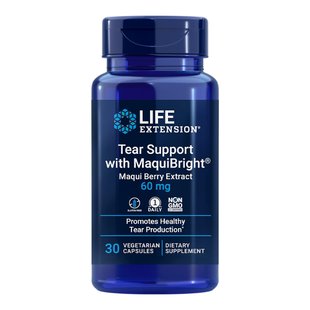 Диетическая добавка для комфорта глаз Life Extension Tear Support With Maquibright 60 mg 30 шт - основное фото