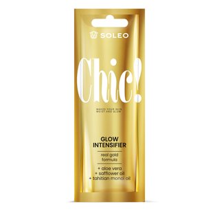 Лосьон для ускорения загара в солярии SOLEO Black and Gold Chic Glow Intensifier 15 мл - основное фото