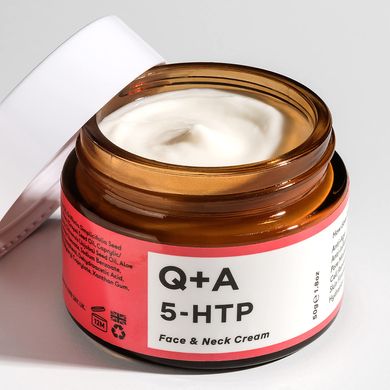 Крем для обличчя та шиї Q+A 5-HTP Face & Neck Cream 50 мл - основне фото